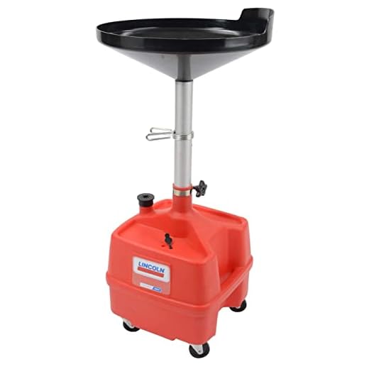 Lincoln LIN3508 Portable Oil Drain, Plastic, 8 gal.