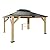 AMERLIFE 13x15 Wood Gazebo, Hardtop Gazebo with Iron Roof Double Roof, Outdoor Gazebo with Wood Frame for Patio, Garage, Lawns, Parties, Black + Natural Wood