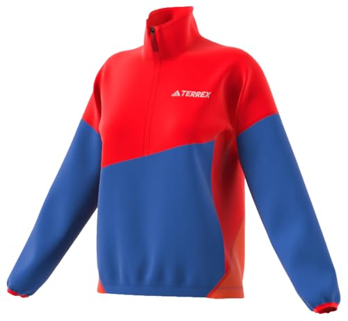Adidas Damen Terrex Multi Climawarm Fleece Anorak, Pure Ruby/semi Cobalt Blue/semi Impact orange, XXL – Ansicht 3