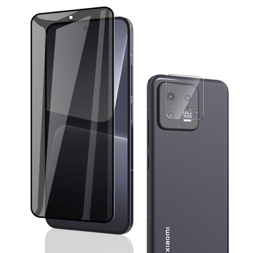 Phlleyaa Schutzfolie für Xiaomi 13 für Panzerglas Sichtschutz,Displayschutz 1 Stück mit 1 Stück Kamera Schutzfolie,9H Hä...