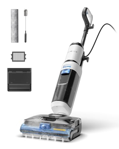 Tineco S6 Stretch Steam Wet Dry Vacuum Cleaner with 160C Steam Cleaning 18000Pa Suction Power with 180 Lay-Flat Design and Anti-Tangle Mop Suitable for All Hard Floors