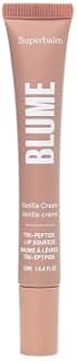 Blume Tri-Peptide Vanilla Lip Balm - Superbalm Lip Moisturizer with Shea Butter and Squalane to Deeply Hydrate & Heal Dry, Cracked Lips - Cruelty Free & Vegan Lip Plumper (0.4 Fl Oz)