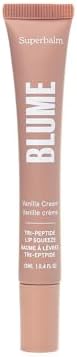Blume Tri-Peptide Vanilla Lip Balm - Superbalm Lip Moisturizer with Shea Butter and Squalane to Deeply Hydrate & Heal Dry, Cracked Lips - Cruelty Free & Vegan Lip Plumper (0.4 Fl Oz)