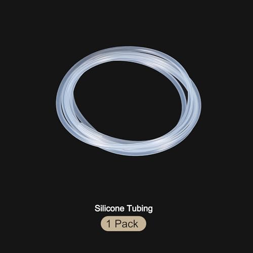 Image of 3.3ft 1 /16 inch ID x 3 /32 inch OD Silicone Tubing Clear 1.5mm x 2.5mm Industrial Plastic Tubing Pure Silicone Hoses for Pump Siphoning Draining Irrigation Brewing
