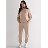 ANRABESS Tracksuit for Women 2 Piece Outfits Sweat Set Half Zip Long Sleeve Cropped Sweatshirt Sweatpants Cozy Sweatsuit Matching Lounge Set Fall Clothes 1310kaqi-S