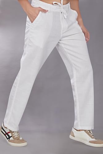 Image of DIVISIVE Men's Relaxed Fit Cotton Linen Blend Trousers