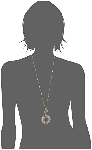 Lucky Brand JLRY5455 Two Tone Tribal Pendant Necklace thumb #2