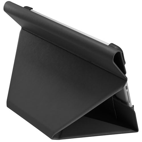 Image of Insignia FlexView 10 inch Universal Folio Case (Black) with Active Stylus for iPad (White) - Adjustable Stand, Protective Cover, Touch Precision Pen