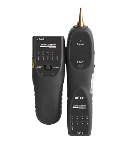 ネットワークケーブルテスター RJ11 RJ45 電話線トラッカー トナー イーサネットケーブル検出器 ライン導通テストツール ライン検出器