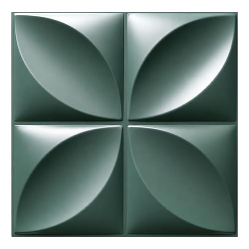 Image of Kayra Decor Wall Panels for Bedroom Butterfly Design Olive Green Color 19.7 inch x 19.7 inch (Pack of 12) - Covers 32.34 Sq. Ft.