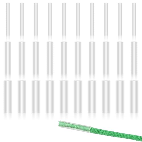 Asofelk 90PCS Aglets for Shoelaces, 3Size Clear Shoe Lace Ends Tips for Home, Heat Shrink Shoelace...