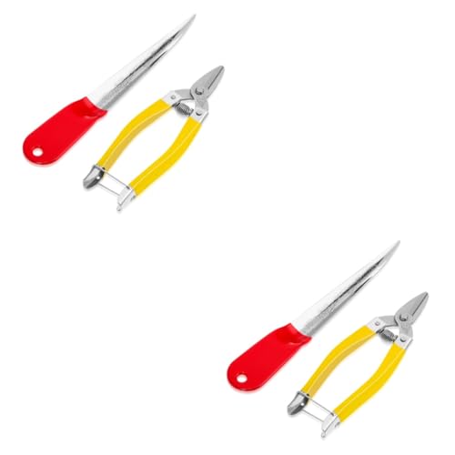 Gadpiparty 2juegos Para Reparación De Mimbre y Ratán Pala De Metal y Tijeras De Cesta Para Tejer Muebles y Cestas De Rattan
