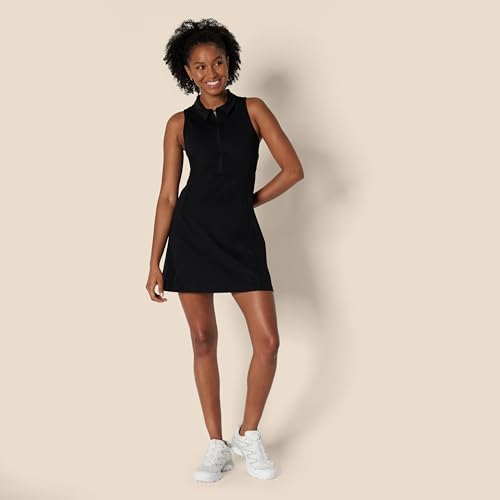 Amazon Essentials Women's Active FormFlex Buttery Soft Long Tennis Dress, Black, X-Large by Amazon Essentials - Image 5