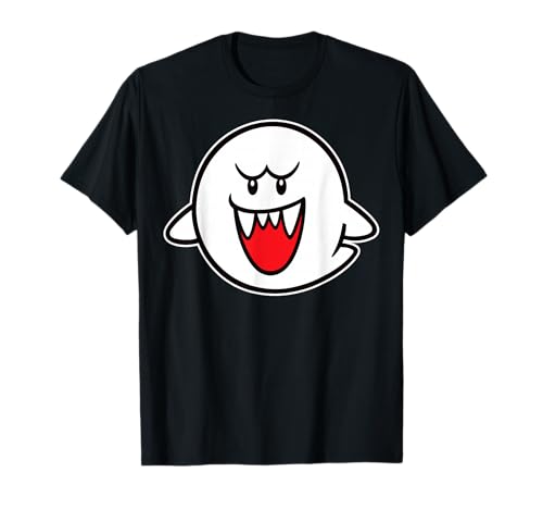 Nintendo Super Mario Boo Character Portrait Graphic T-Shirt T-Shirt