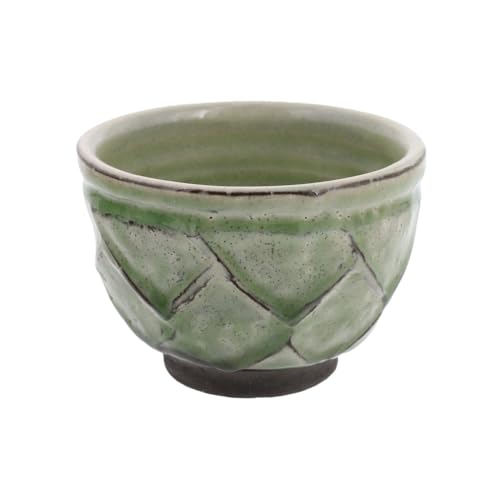 EAST table(イーストテーブル) 茶碗 12.7cm 黒土 石垣彫 ヒワ 日本製 レンジ対応 813-002-04