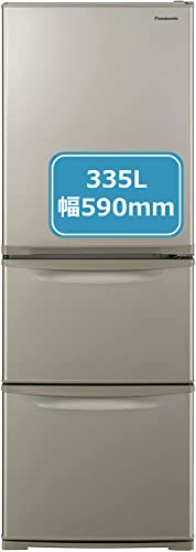 パナソニック 冷蔵庫 3ドア 335L 右開き グレイスゴールド NR-C342C-N