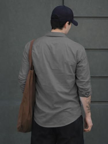 Image of Noble Monk Men's Full Sleeve Shirt | Casual Shirt for Men | Stylish Cotton Blend | Comfortable Everyday Wear | Button Down Clothing | Travel & Outdoor Apparel