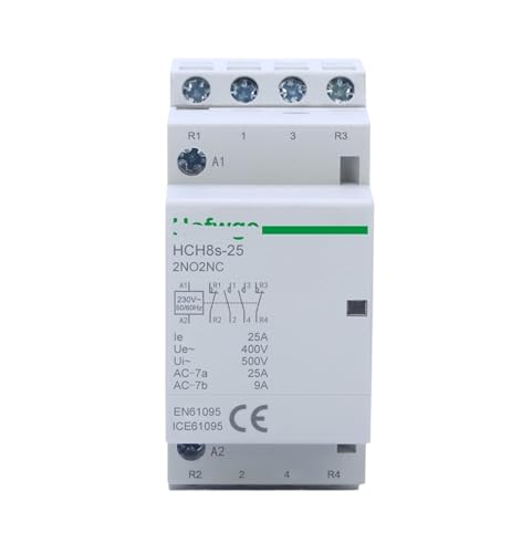Contacteur rail DIN 4P 25A 2NO2NC AC230V automatisme tableau electrique HCH8s-25
