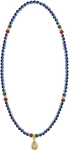 Image of Five Elements 18K Gold Vermeil 3 Layered Crystal Gemstone Beads Bracelet & Necklace for women Solid 925 Sterling Silver 18K Gold or White Gold Plated jewelry