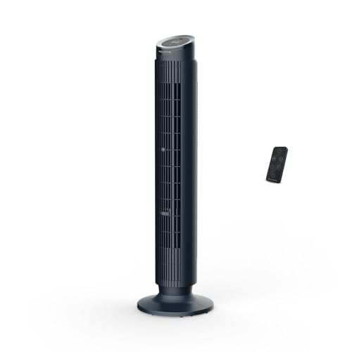 Rowenta Eole Silence Force, Ventilador de torre, 12 velocidades, 5 modos, Refrigeración potente, Difusor de aroma integrado, Silencioso, Temporizador de 12h, Tecnología de motor Effitech, VU7050F0