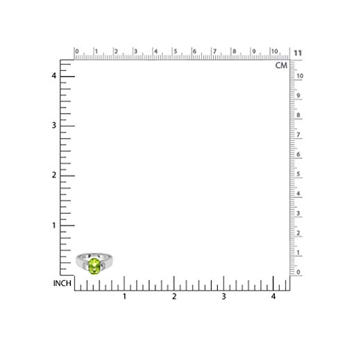 Silvershake Genuine Birthstone Gemstone 925 Sterling Silver Classic Solitaire Anniversary Engagement Ring Jewelry for Women2