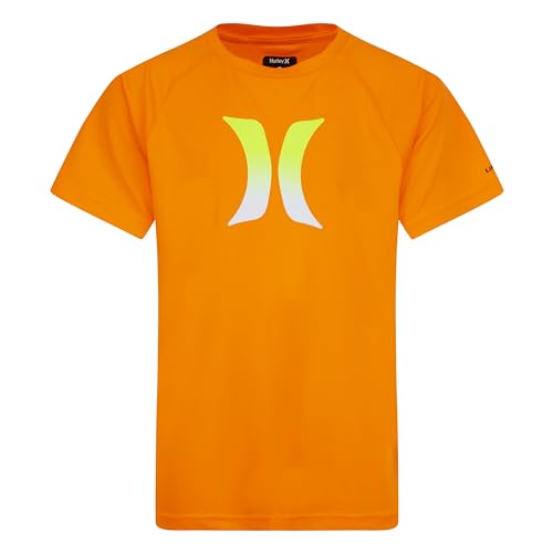 Hurley Rash Guard UPF 50+ Per Bambini E Ragazzi: Maglietta Da Nuoto Volt Glow, Protezione Solare E Asciugatura Rapida - 4