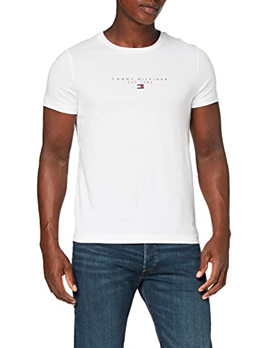 Preisvergleich Produktbild Tommy Hilfiger Herren Essential Tommy Tee T-Shirt, weiß, XL