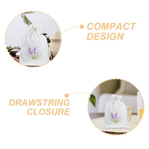 Bolsas de saco con diseño de lavanda 5 piezas reutilizables miniatura 2