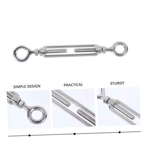 Tensor de cable ajustable de acero inoxidable Ojal y Ojal para tensado de cables, adecuado para uso en navegación, decoración y jarcia de barcos miniatura 5