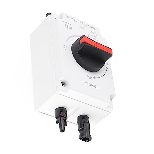 Interruptor Solar Fotovoltaico 32A 4P de CC con Fusible Protector para Sistema RV