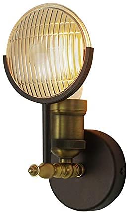 Lámpara de pared industrial vintage E27, aplique de metal rústico para pasillo