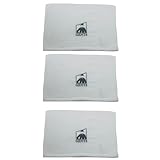 G.B.S Gents Barbershop Steam Towel – 100% Cotton Pre-Shave Hot Towel for Men, Soft & Super Absorbent Spa Washcloth – 12" x 16" Reusable Quick-Dry (3, White)