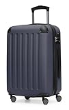HAUPTSTADTKOFFER - Spree - Bagaglio a mano Valigia Trolley da Cabina rigido TSA ABS 4 ruote, 55 cm, 42 litres, Blu Scuro
