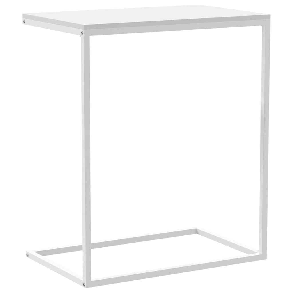 Générique Table d'appoint Blanc 55x35x66 cm Bois d'ingénierie,Meubles,Tables,Tables Basses et Tables d'appoint,Tables Basses,336134