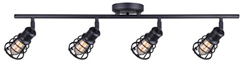CANARM-LTD-IT611A04GPH-Otto-4-Light-Track-Rail-Graphite-with-Metal-Cage-Shades CANARM LTD IT611A04GPH Otto 4 Light Track Rail Graphite with Metal Cage Shades