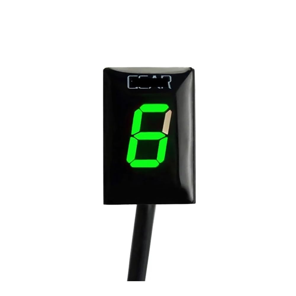Accessoires Universels Moto Mini 6 Vitesses 1-6 Niveau Indicateur De Vitesse Compteur Numérique pour Ya&maha FJR1300 MT-03 R6 FZ09 Affichage de Vitesse Moto