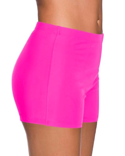 Image of Yonique Womens Swim Shorts Solid Tankini Bottoms Swimsuit Bottoms(Available in Plus)