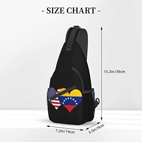 Mochila unisex estilo banderas de EE.UU. y Venezuela miniatura 4