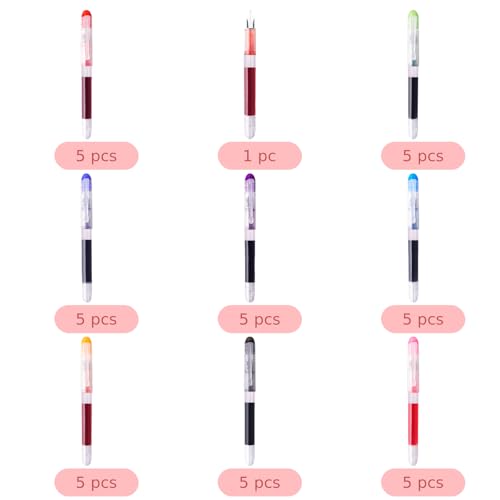 Stylos plume jetables 8 couleurs vives encre 2.2g haute capacité