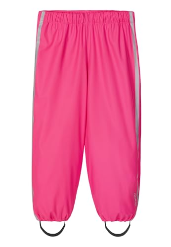 Reima - Oja Regenhose Kinder - wasserdichte Matschhose für Jungen und Mädchen mit elastischem Bund, verschweißten Nähten, reflektierenden Details, abnehmbaren Fußschlaufen - Candy pink, 152