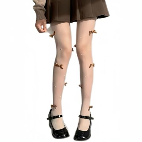 Image of Benefeet Sox Womens Sheer Tights Sexy High Waist Pantyhose Patterned Transparent Nylon Silk Thin Stockings
