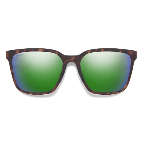 Smith Shoutout Sunglasses Matte Tortoise/Chromapop Polarized Green Mirror #TOP1