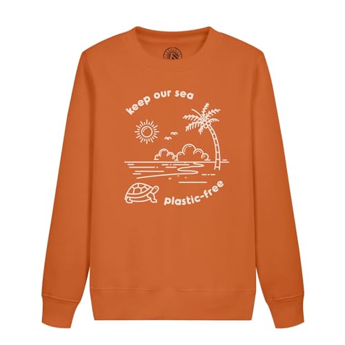 Sweatshirt enfant Keep Our Sea Plastic Free en coton bio