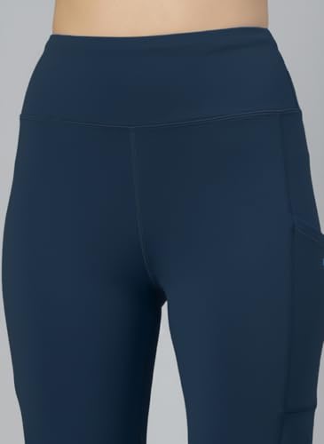 Image of CHKOKKO Gym Pants for Women Workout High Waist Flared Yoga Pants for Woman with Side Pocket Quick Dry Body Fit Stretchable Sports Leggings Trousers Activewear Lower