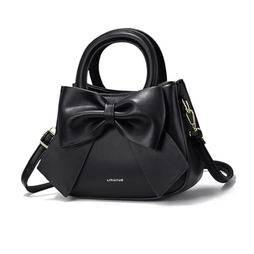 Borse carino: Questa piccola borsa crossbody è delicato e compatto.Con bowknot decorazione, molto bella.E 'una borsa perfetta per tutti i giorni.E 'il regalo perfetto per la famiglia, amici, colleghi e mogli.