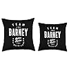 Team Barney Lifetime Member Funny Name Barney Throw Pillow #2