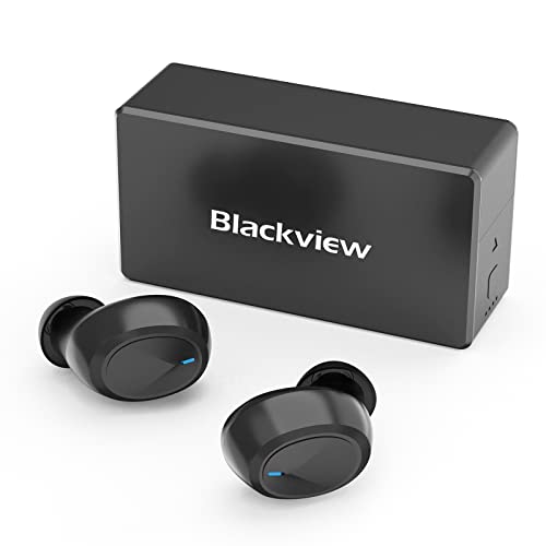 Blackview Wireless Earphones AirBuds2, Bluetooth 5.0 Earbuds CVC 8.0 Noise Cancelling, Deep Bass Stereo Sound Bluetooth Earphones for Sports Running (black)