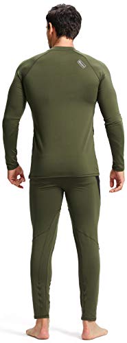 Image of romision Thermal Underwear for Men Stretch Fit, Fleece Base Layer Top & Bottom Set, Insulated Long Johns for Cold Weather Hunting