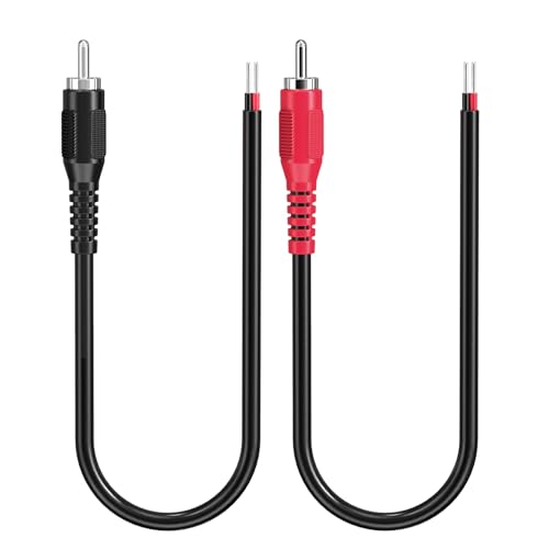Amazon | RCAからスピーカーワイヤー、18AWG 2パック RCA オス