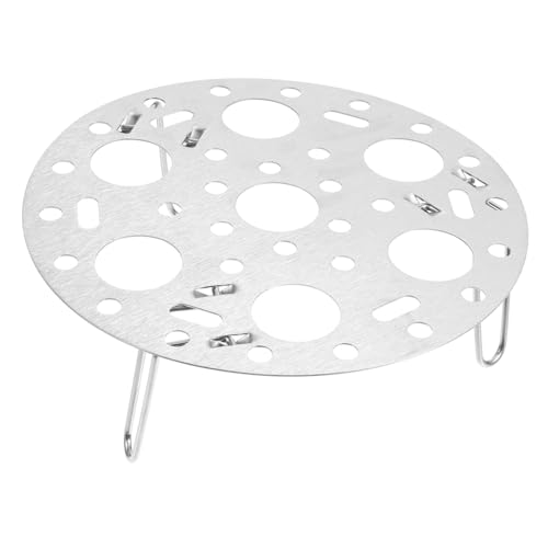 UTHCLO Edelstahl Dampfgarer Eiersteamer Gestell Multifunktionales Rundes Küchen dämpfgestell für Eier Gemüse Fisch Hitzebeständig und Rostfrei Platzsparend Zusammenklappbar